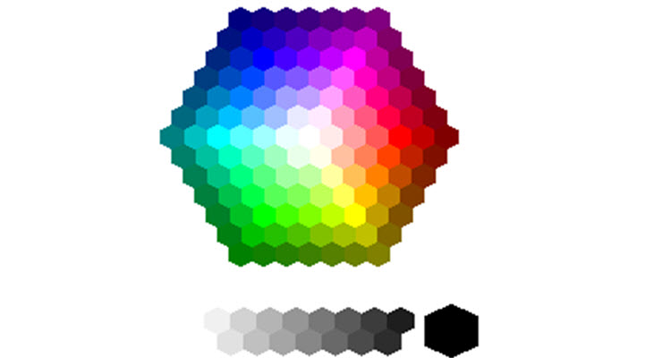 การกำหนดสีโดยใช้รหัสสี