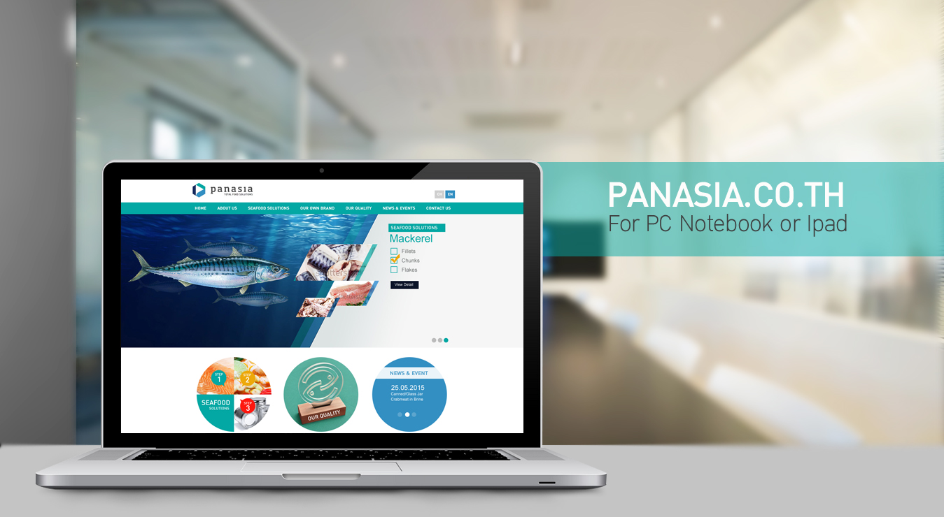 ผลงานทำเว็บ panasia.co.th