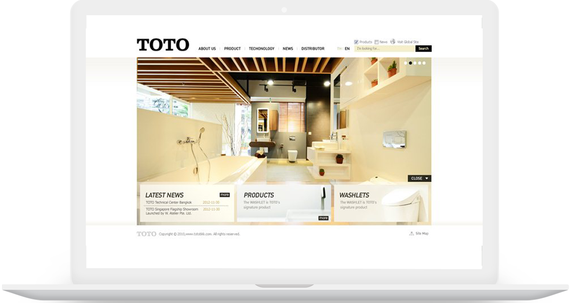 ผลงานทำเว็บ toto.co.th